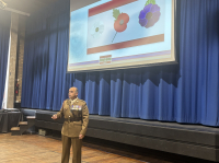Major Harris Visits Key Stage 3 for Remembrance Assembly 